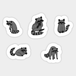 Raccoon sticker page Sticker